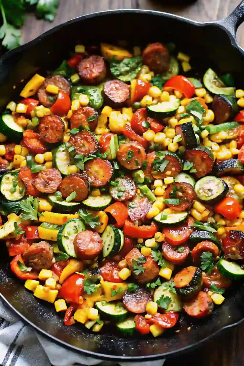 SAUSAGE AND VEGGIE SKILLET (30-Minute One-Pan Dinner)