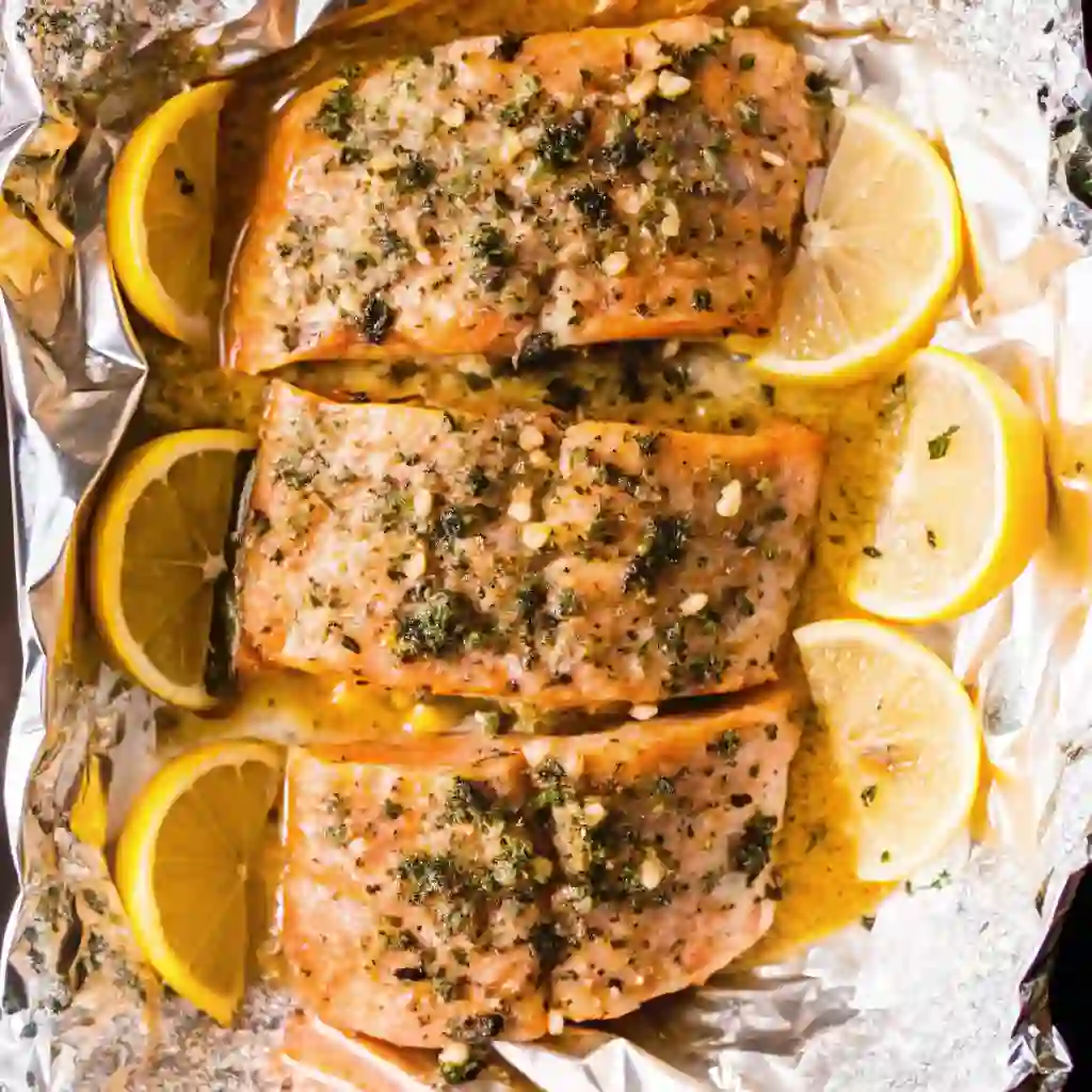 Baked Salmon with Lemon Butter Cream Sauce That Melts in Your Mouth