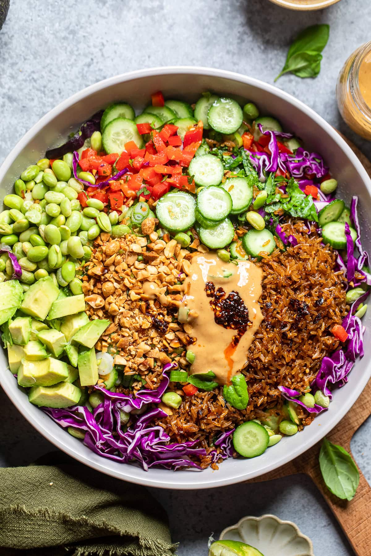 Chicken Crispy Rice Salad with Peanut Dressing Recipe (Irresistibly Crunchy & Flavor-Packed)
