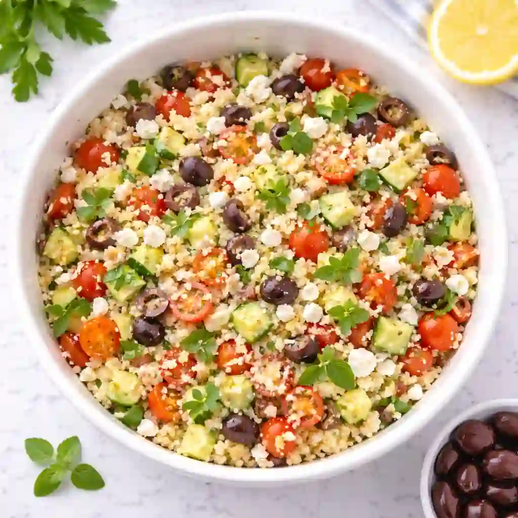 Mediterranean Quinoa Salad with Feta (Fresh, Zesty & Perfect for Meal Prep)