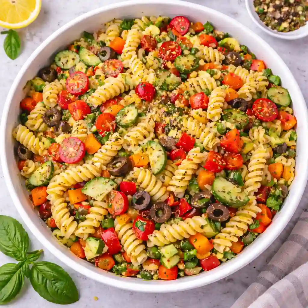Pasta Salad with Italian Dressing and Cucumbers (Fresh, Zesty & Perfect for Summer)